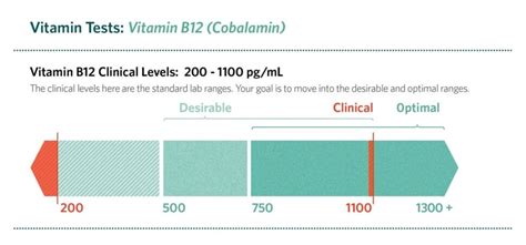High B12 levels graph