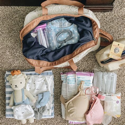 Hospital bag essentials for breastfeeding