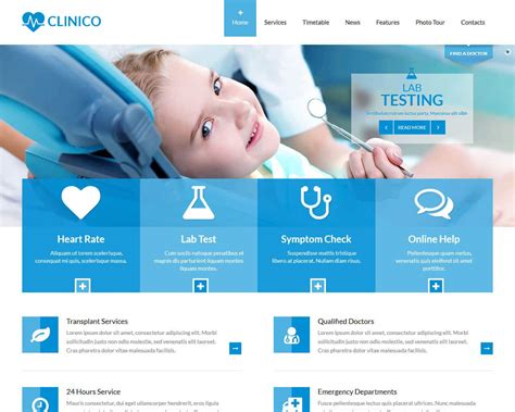 hospital websites