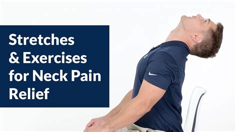 how to perform neck pain relief stretches