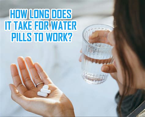 how to take water pills