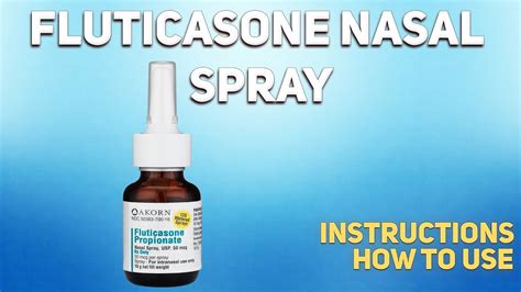 How to Use Fluticasone Nasal Drops