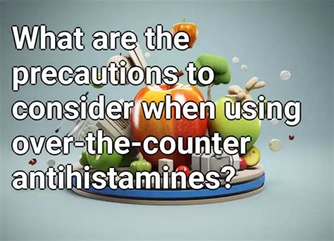 how to use over the counter antihistamines