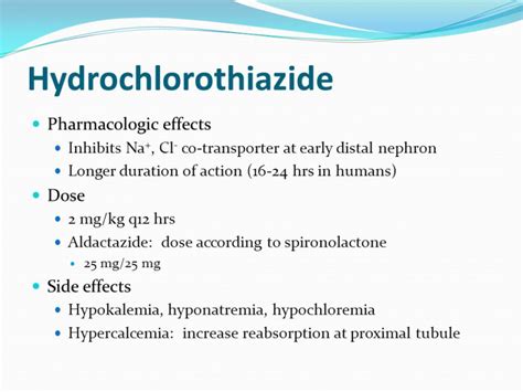 Hydrochlorothiazide Side Effects