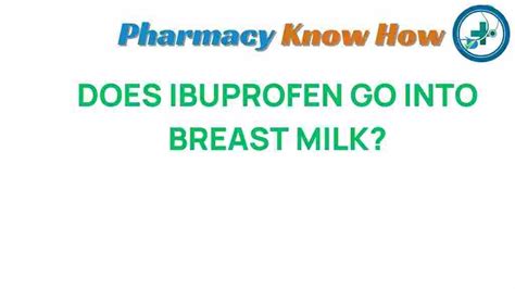 Ibuprofen and Breast Milk