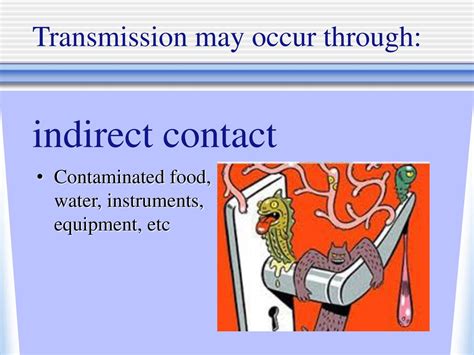 Indirect contact transmission of hand diseases
