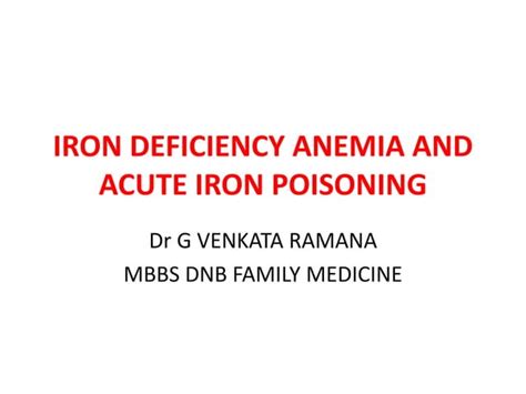 iron poisoning