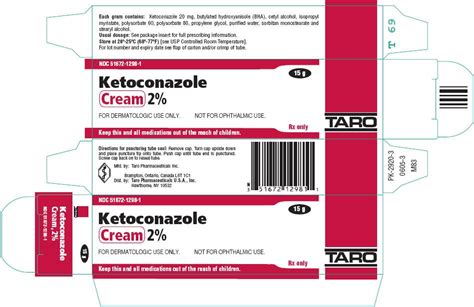ketoconazole cream dosage