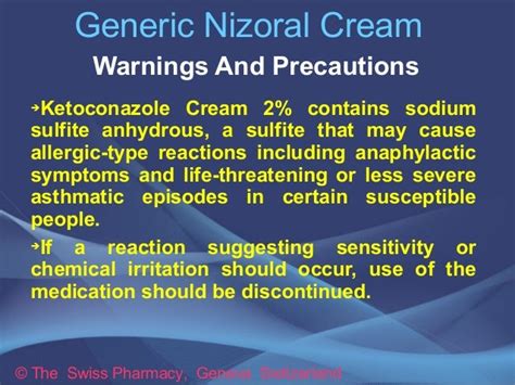 ketoconazole cream precautions