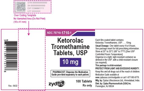 Ketorolac 10mg Tablet