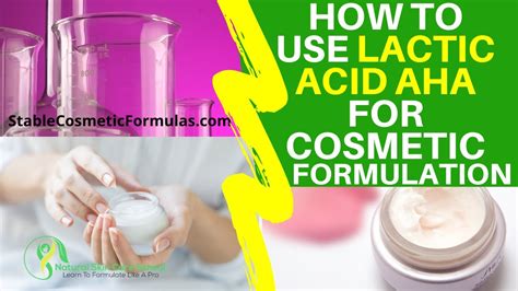 Lactic Acid in Cosmetics