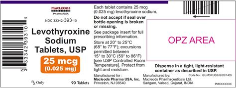 levothyroxine 25mcg