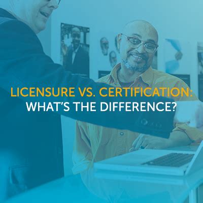 Licensure and Certification