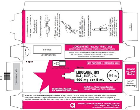 Lidocaine Administration and Dosage