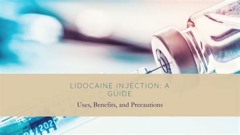 Lidocaine benefits and advantages