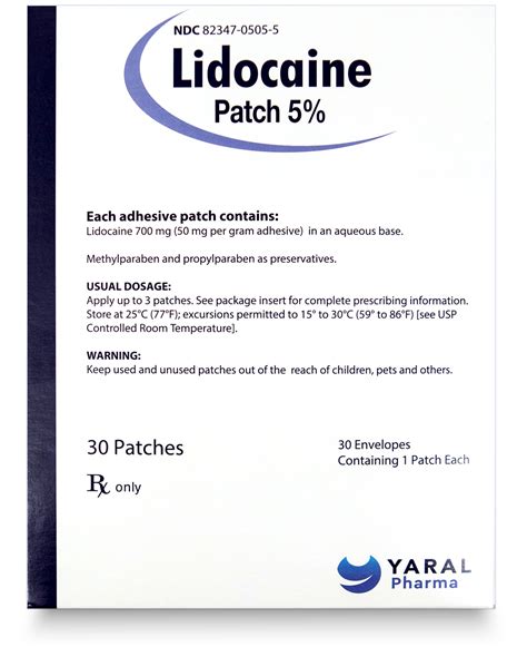 Lidocaine disposal