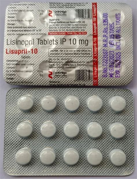 Lisinopril 10mg Tablet Benefits