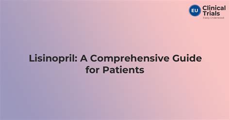 Lisinopril practical applications