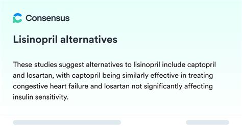 Lisinopril Future Directions and Research