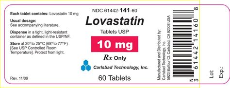 Lovastatin and pediatric use