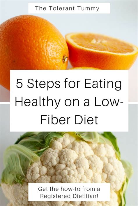 low fiber diet tips