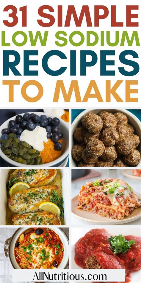 Low sodium recipes