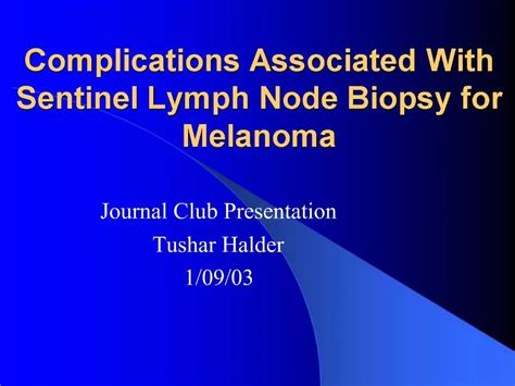 Lymph Node Complications