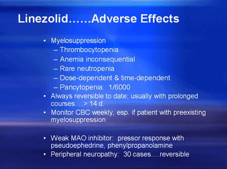 managing linezolid side effects