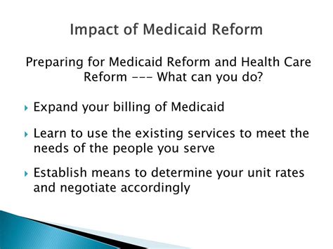 Medicaid Reform