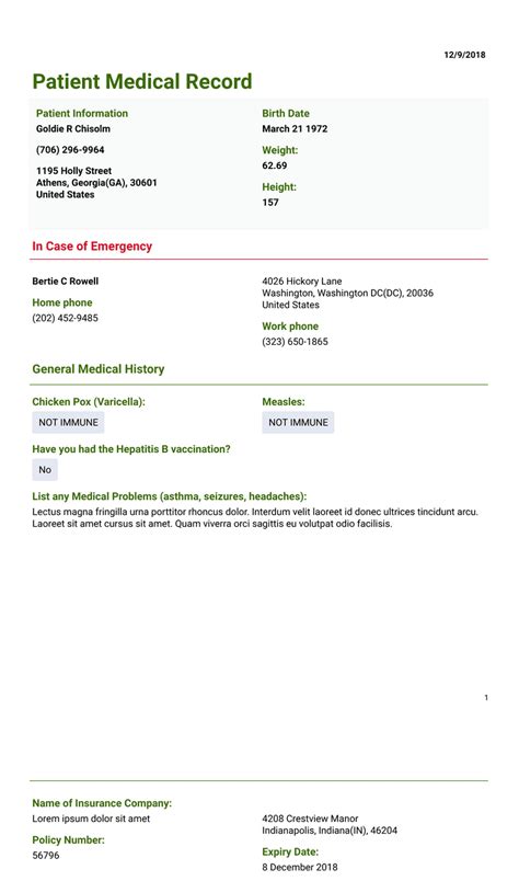 medical records