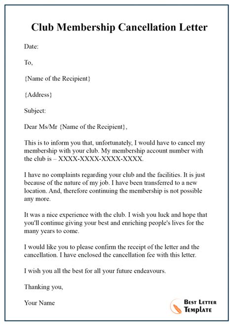 Membership Cancellation Policy