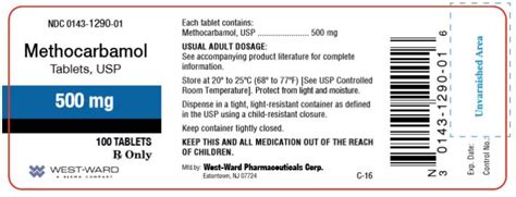 methocarbamol 500mg tablet side effects