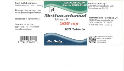 methocarbamol 500mg tablet uses