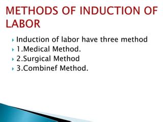 Methods of Labor Induction
