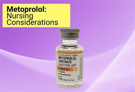 Special considerations for Metoprolol use