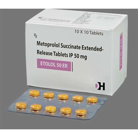 metoprolol succinate 50mg tablets