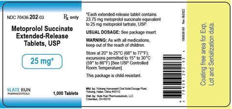 metoprolol succinate er applications