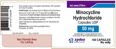 Minocycline 100mg side effects