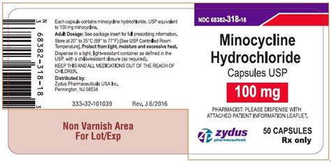 Minocycline applications