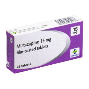 Mirtazapine 15mg dosage instructions