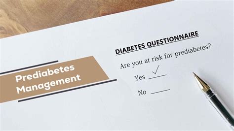Monitoring and Managing Prediabetes