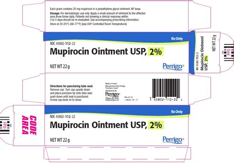 Mupirocin Ointment Storage