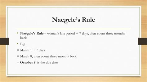 naegle's rule and johnson's rule