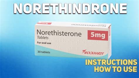 Norethindrone uses