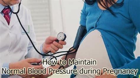 normal blood pressure pregnancy