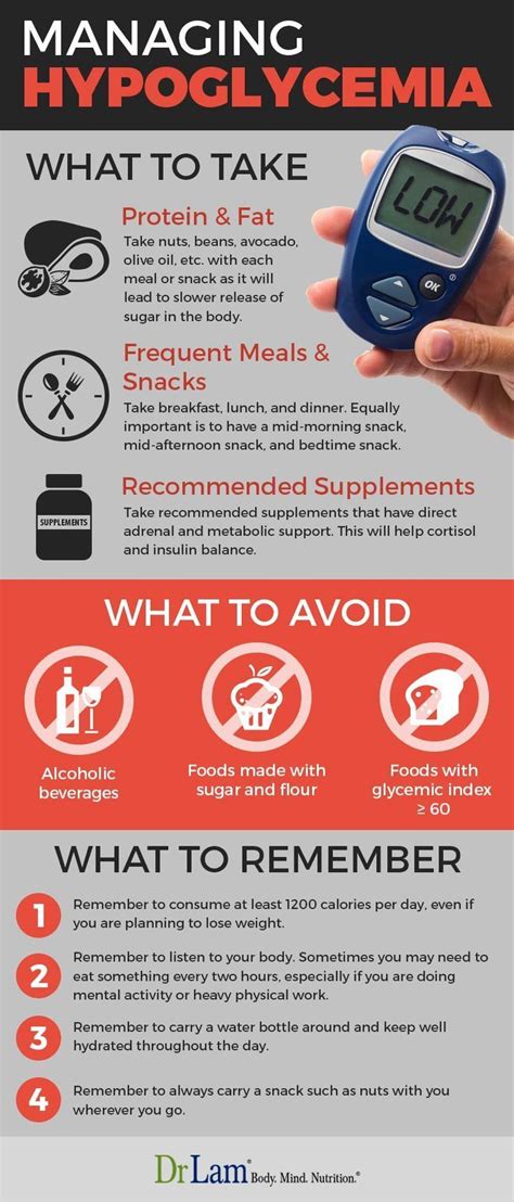 Nutritional Advice for Hypoglycemia Prevention