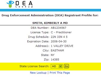Online License Lookup