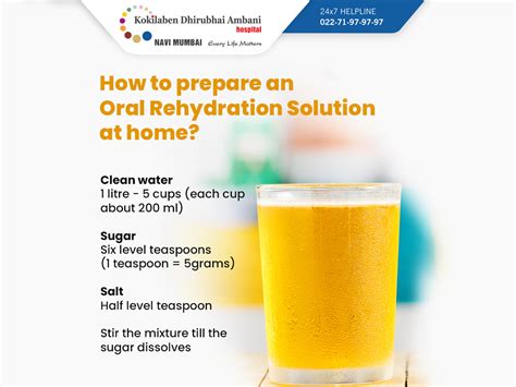oral rehydration tips