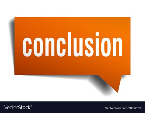 orange conclusion