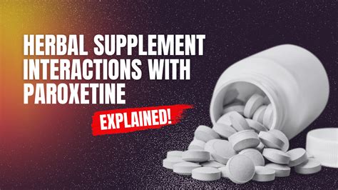 paroxetine interactions